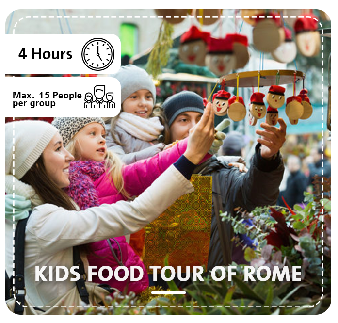 Kids food tour of rome